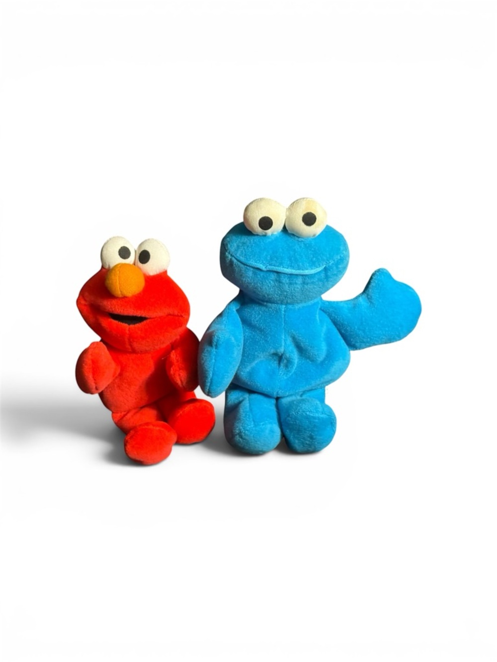 Vintage Tyco Sesame Street Elmo & Cookie Monster Plush 1997 1998